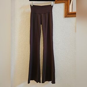 Elegant Boot Cut Flare Pants - Black